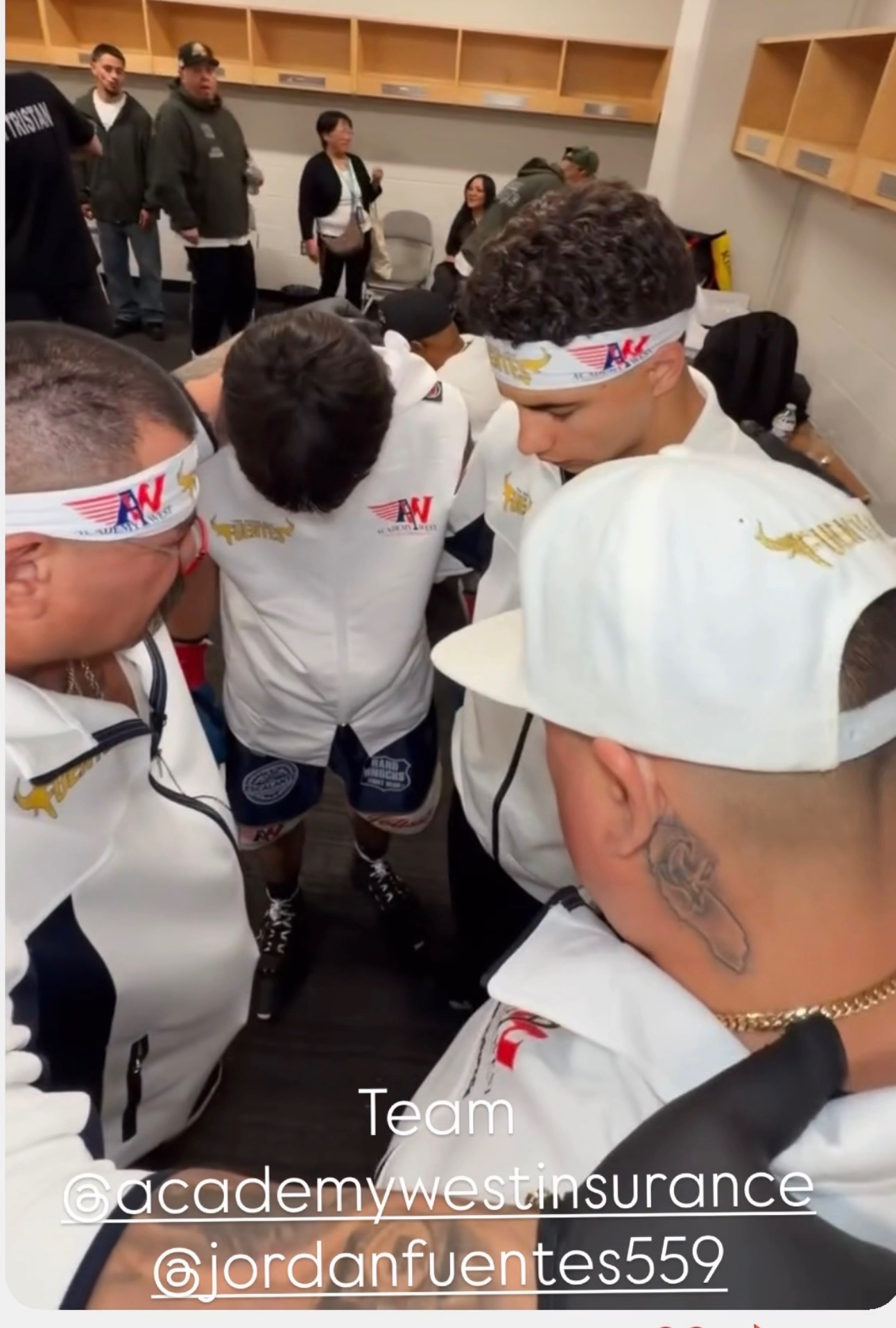 Team wearing custom Academy West headbands